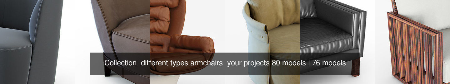 Collection  different types armchairs  your projects 80 models _33