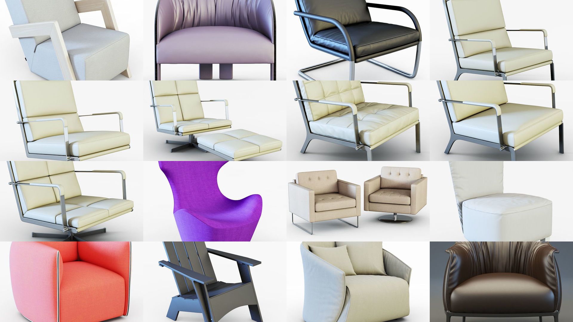 Collection  different types armchairs  your projects 80 models _17