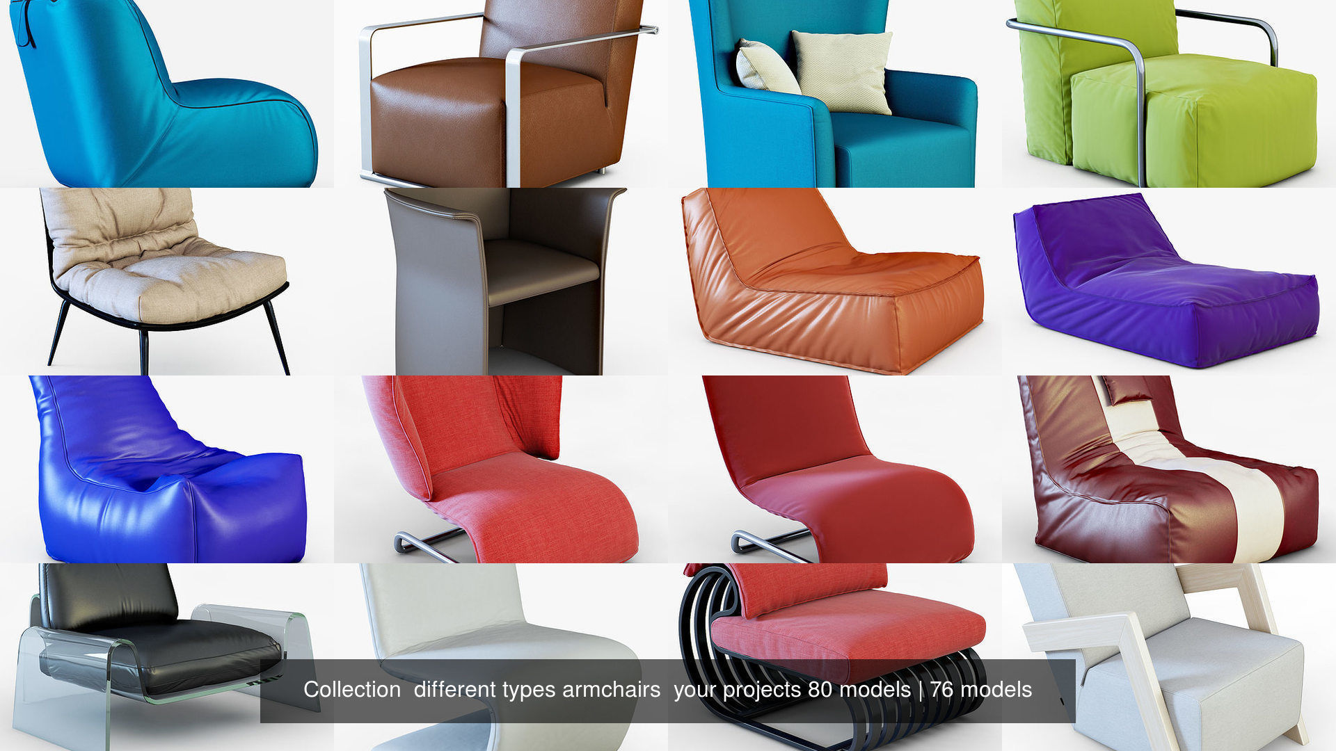 Collection  different types armchairs  your projects 80 models _12