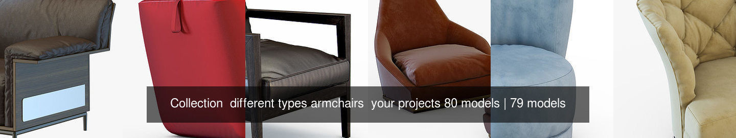 Collection  different types armchairs  your projects 80 models _27