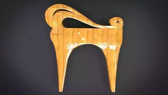 Unique Chair legs Ornament Low-poly 3D model
