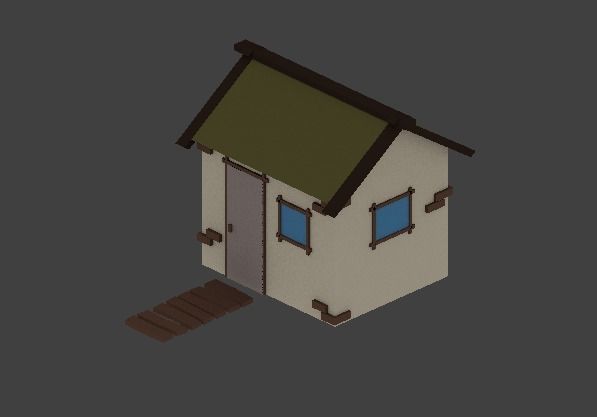 Low Poly Village assets Low-poly 3D model_2