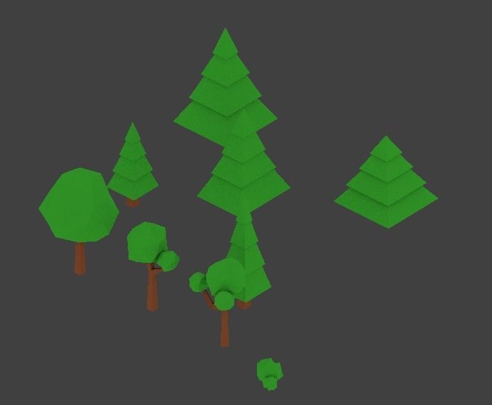 Low Poly Village assets Low-poly 3D model_5