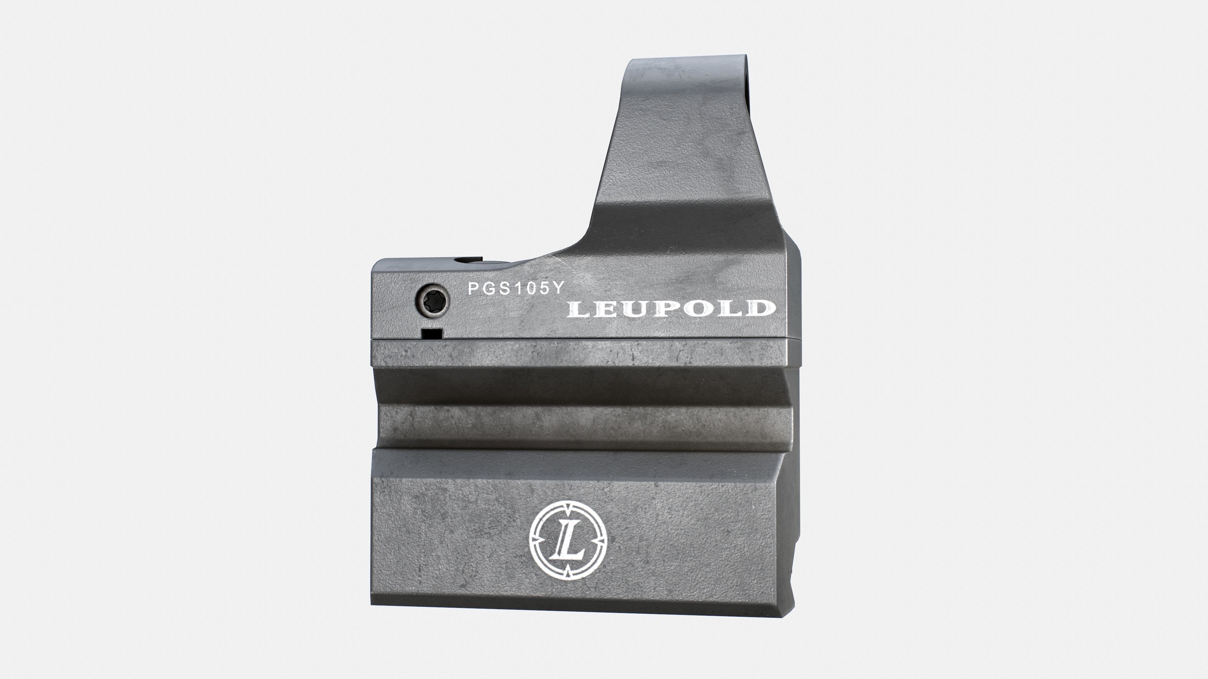Leupold DeltaPoint Micro Red Dot Sight Low-poly 3D model_7