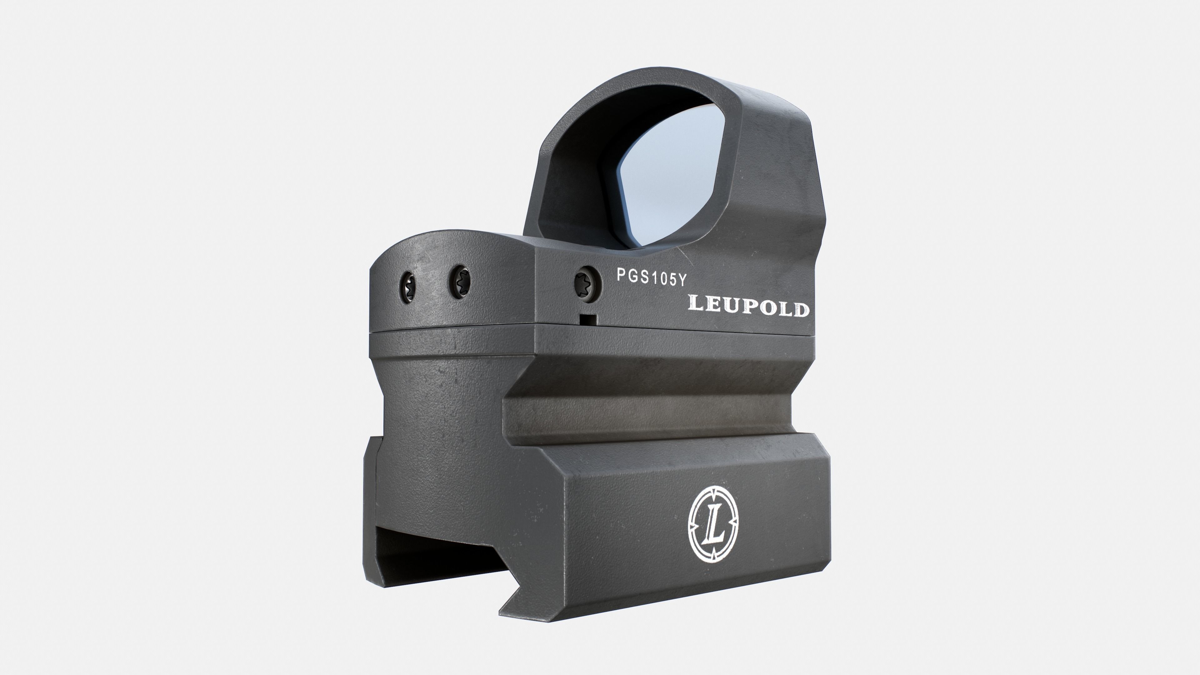 Leupold DeltaPoint Micro Red Dot Sight Low-poly 3D model_6