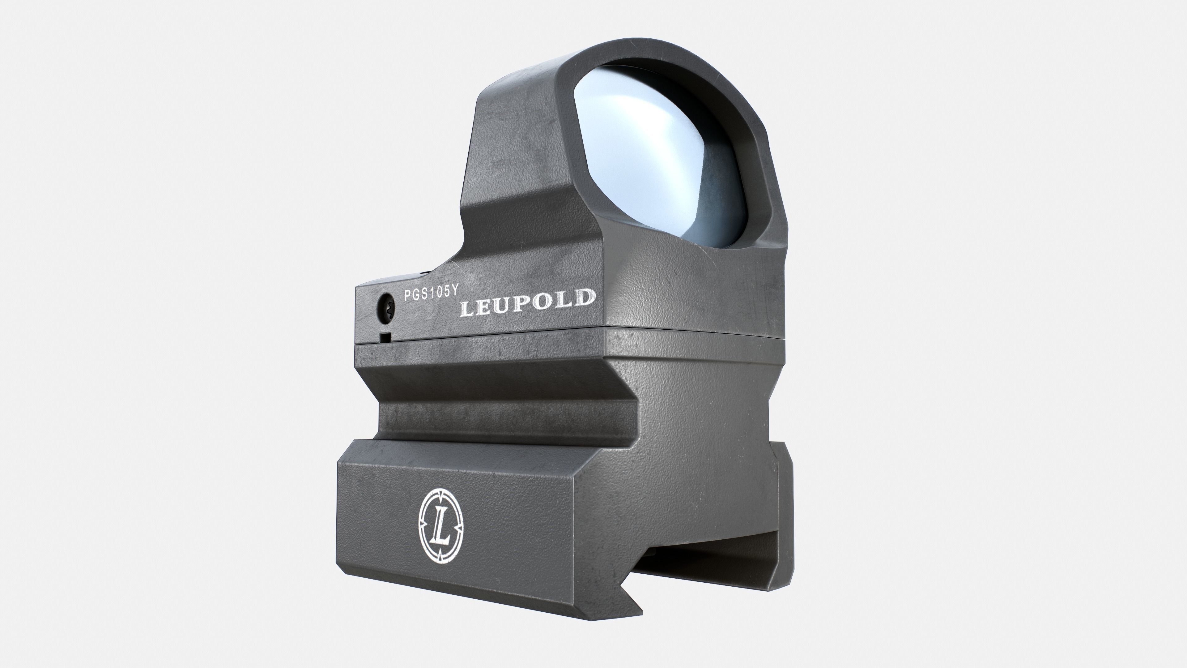 Leupold DeltaPoint Micro Red Dot Sight Low-poly 3D model_8