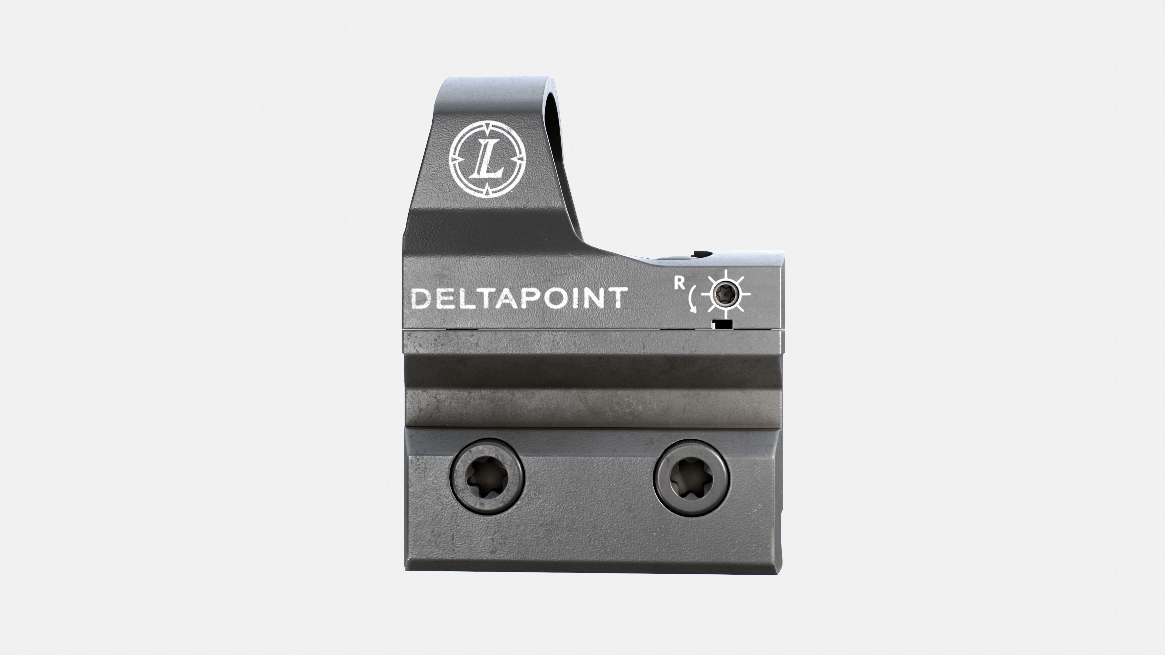 Leupold DeltaPoint Micro Red Dot Sight Low-poly 3D model_3