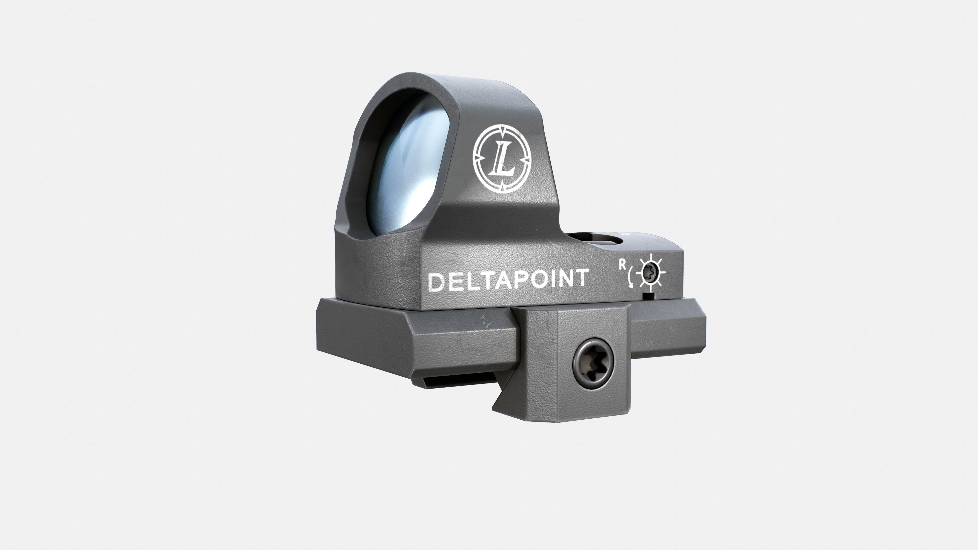 Leupold DeltaPoint Micro Red Dot Sight Low-poly 3D model_11