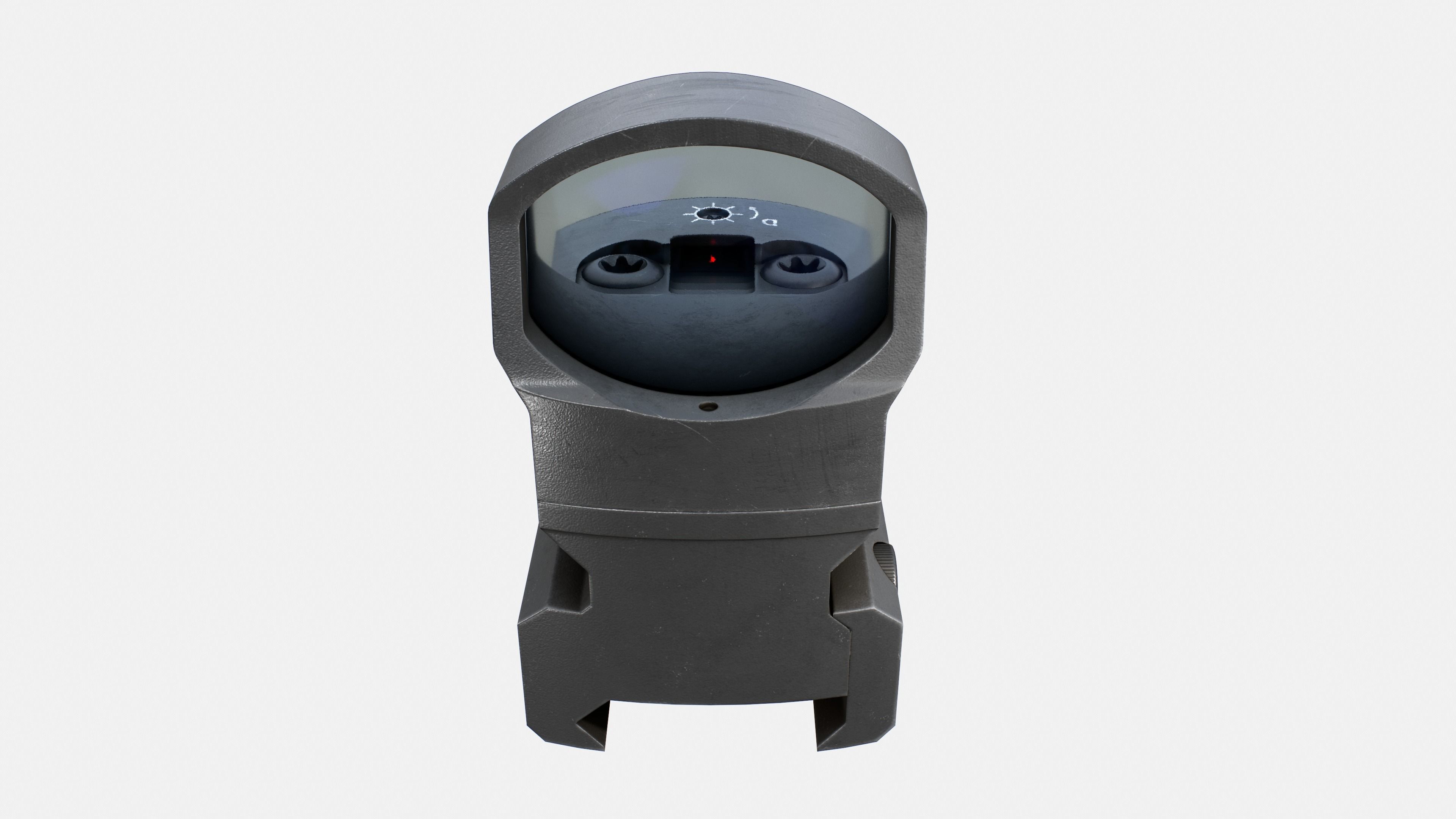 Leupold DeltaPoint Micro Red Dot Sight Low-poly 3D model_9