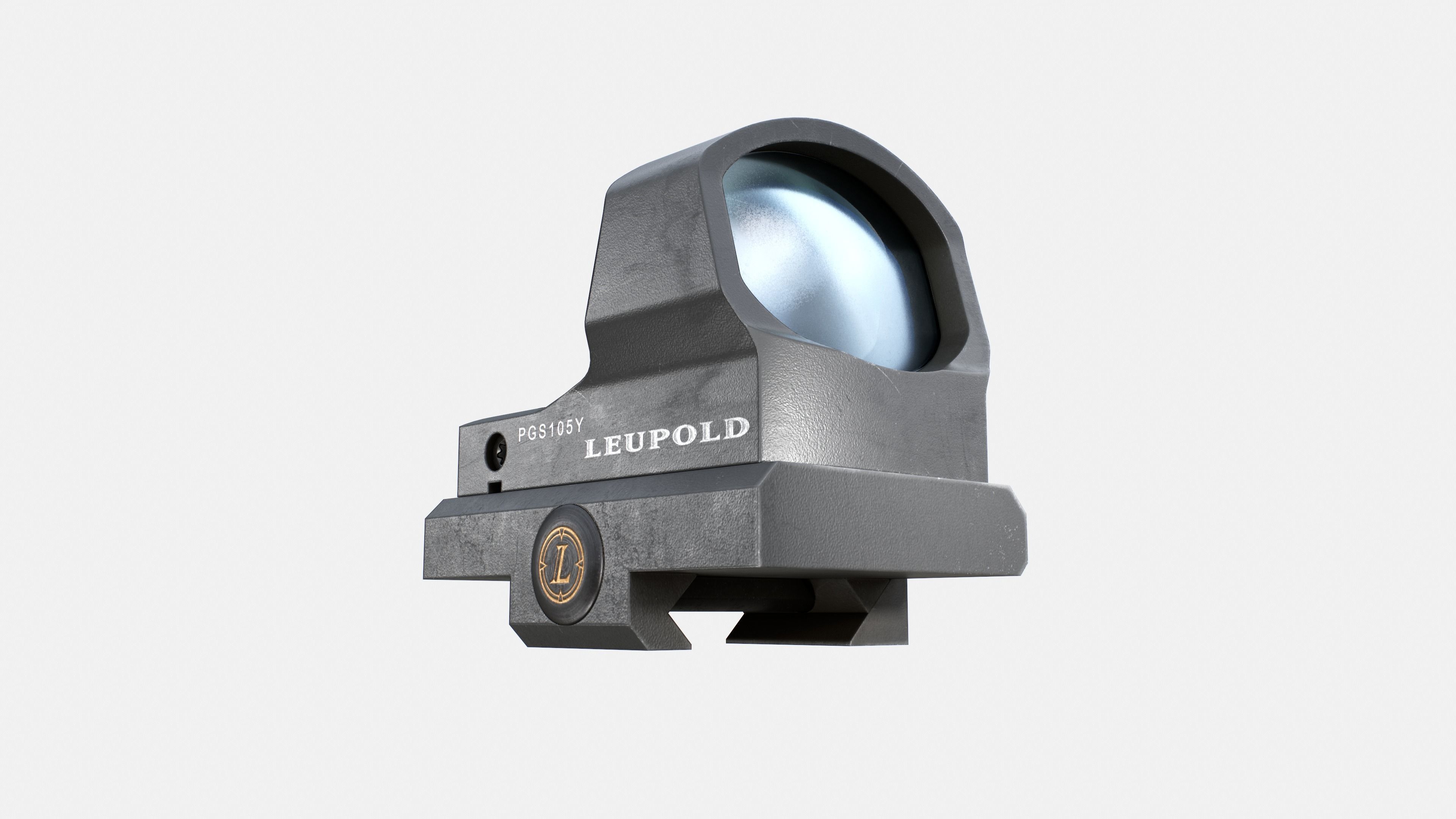 Leupold DeltaPoint Micro Red Dot Sight Low-poly 3D model_16