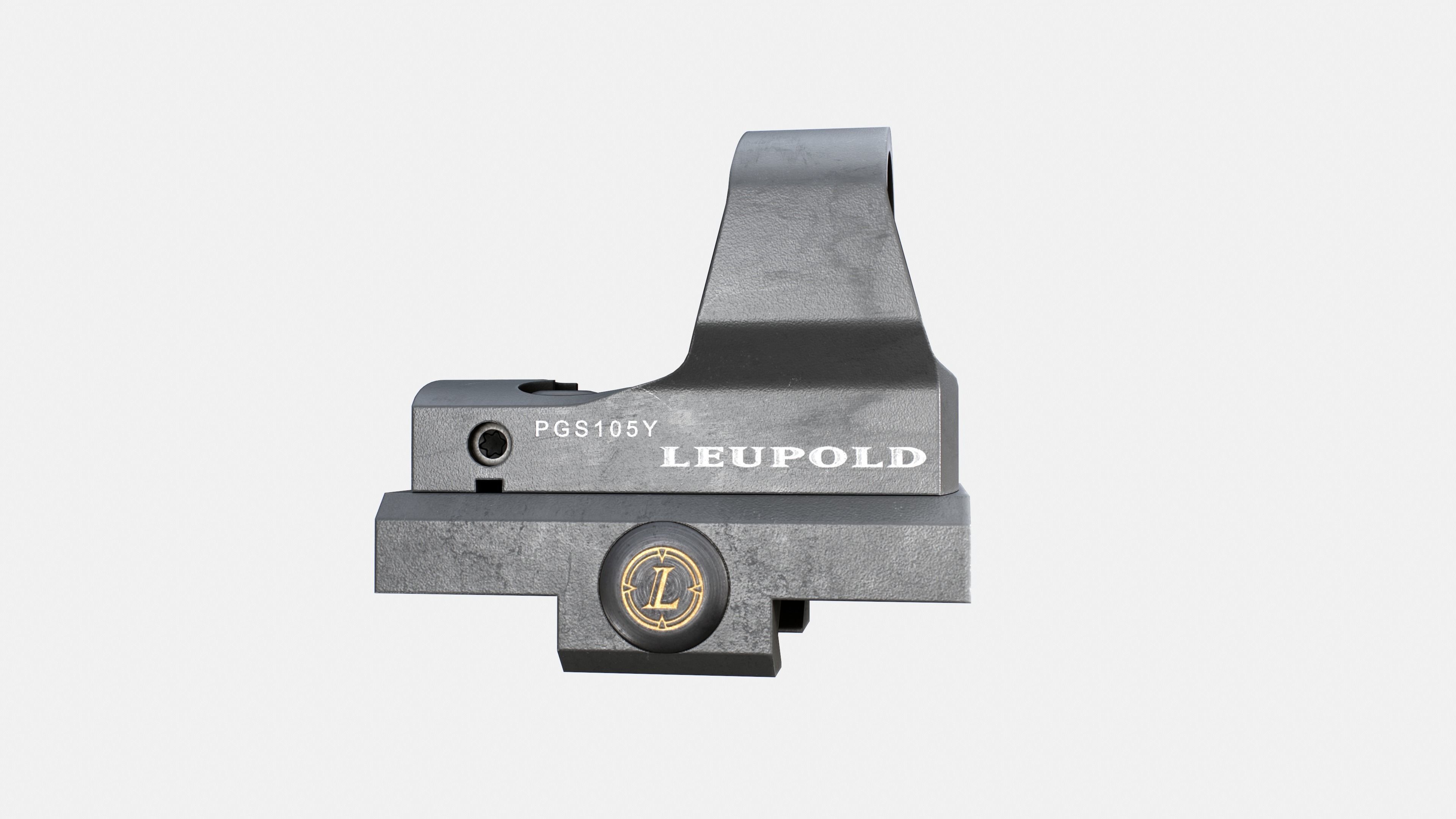 Leupold DeltaPoint Micro Red Dot Sight Low-poly 3D model_15
