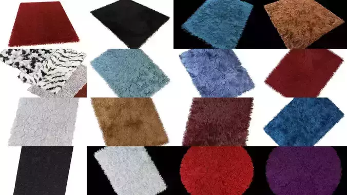 Collection  different carpets and skins  your projects 85 models 