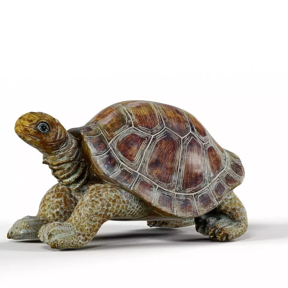 Havenside Home Turtle Sculpture Low-poly 3D model_0