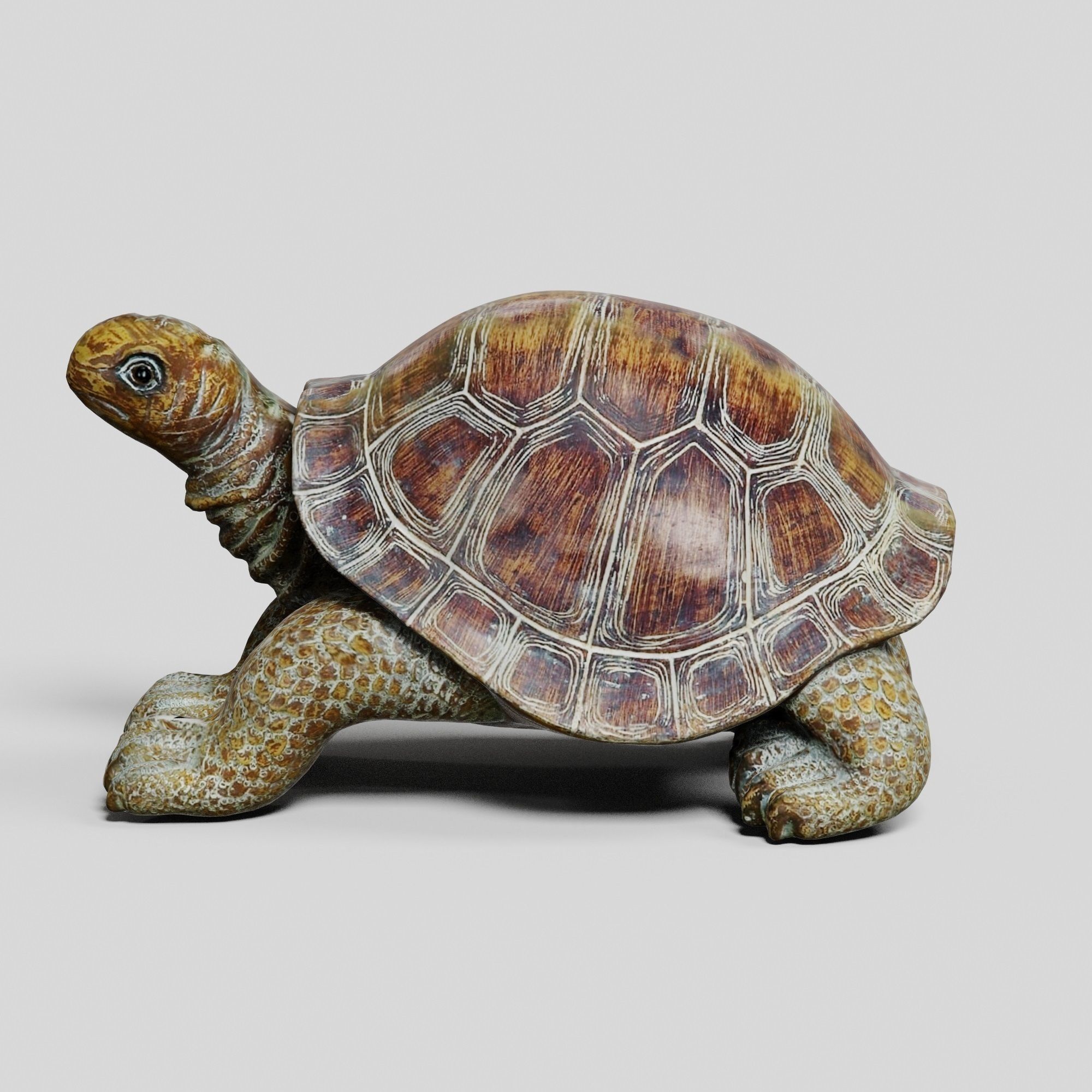 Havenside Home Turtle Sculpture Low-poly 3D model_1