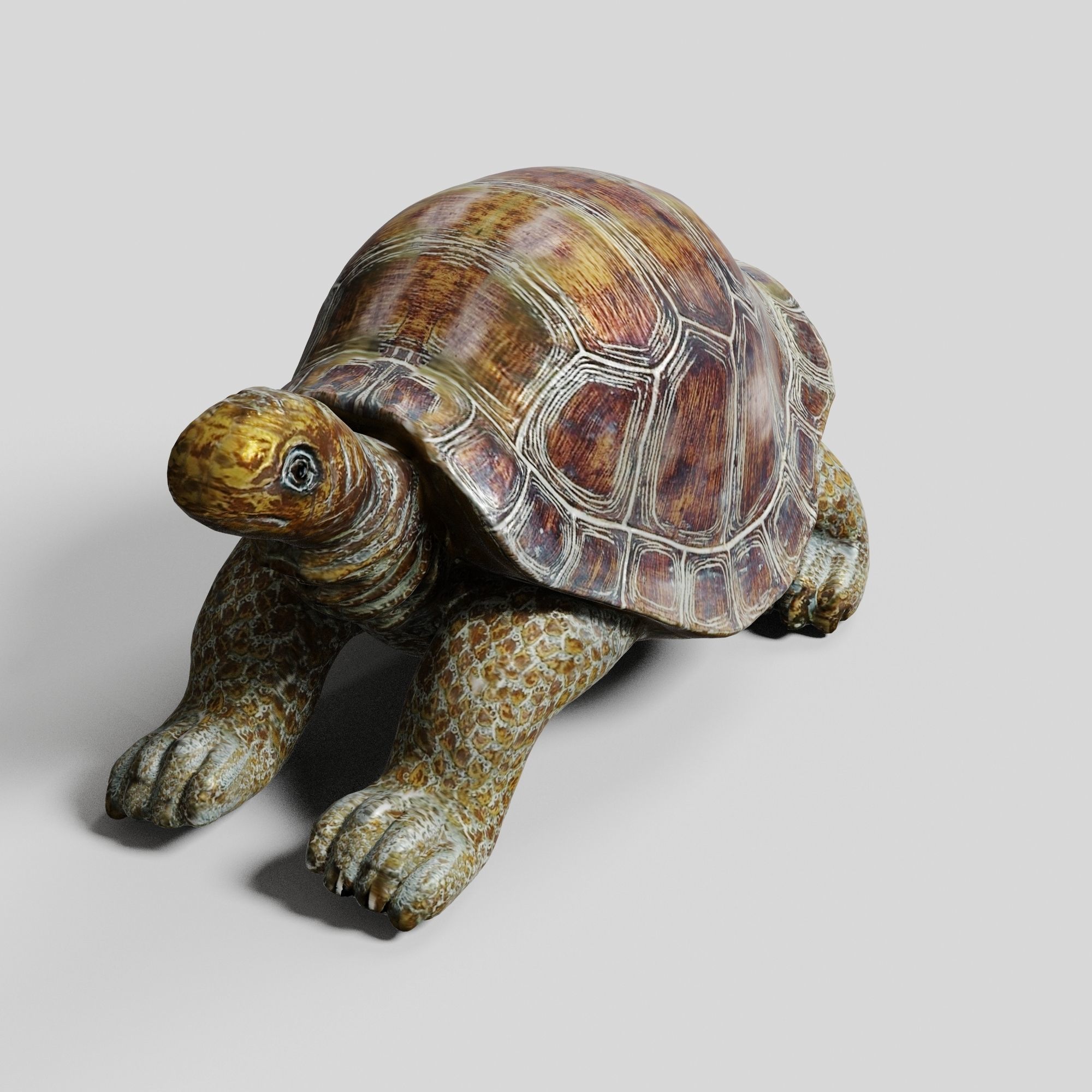 Havenside Home Turtle Sculpture Low-poly 3D model_5