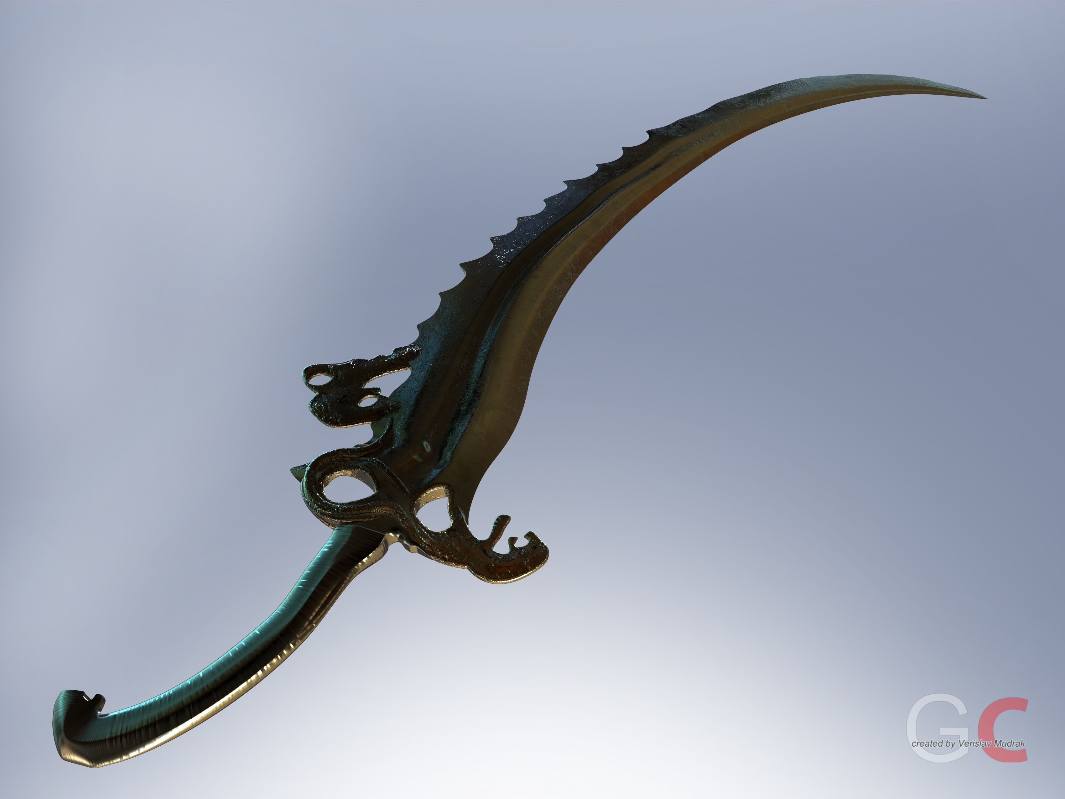 Lion Sword Free 3D model_4