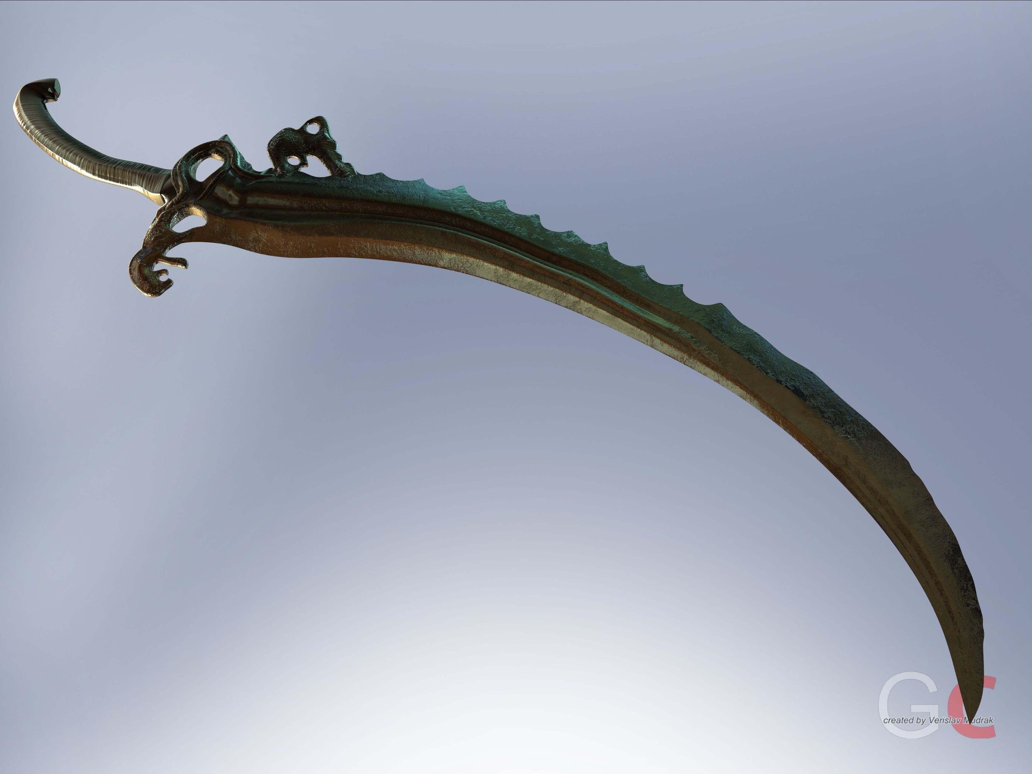 Lion Sword Free 3D model_3