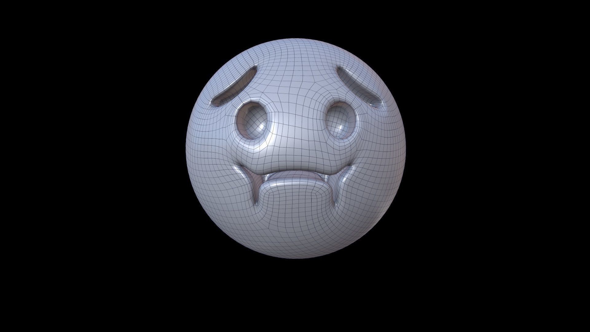 Emoji SICK Low-poly 3D model_2