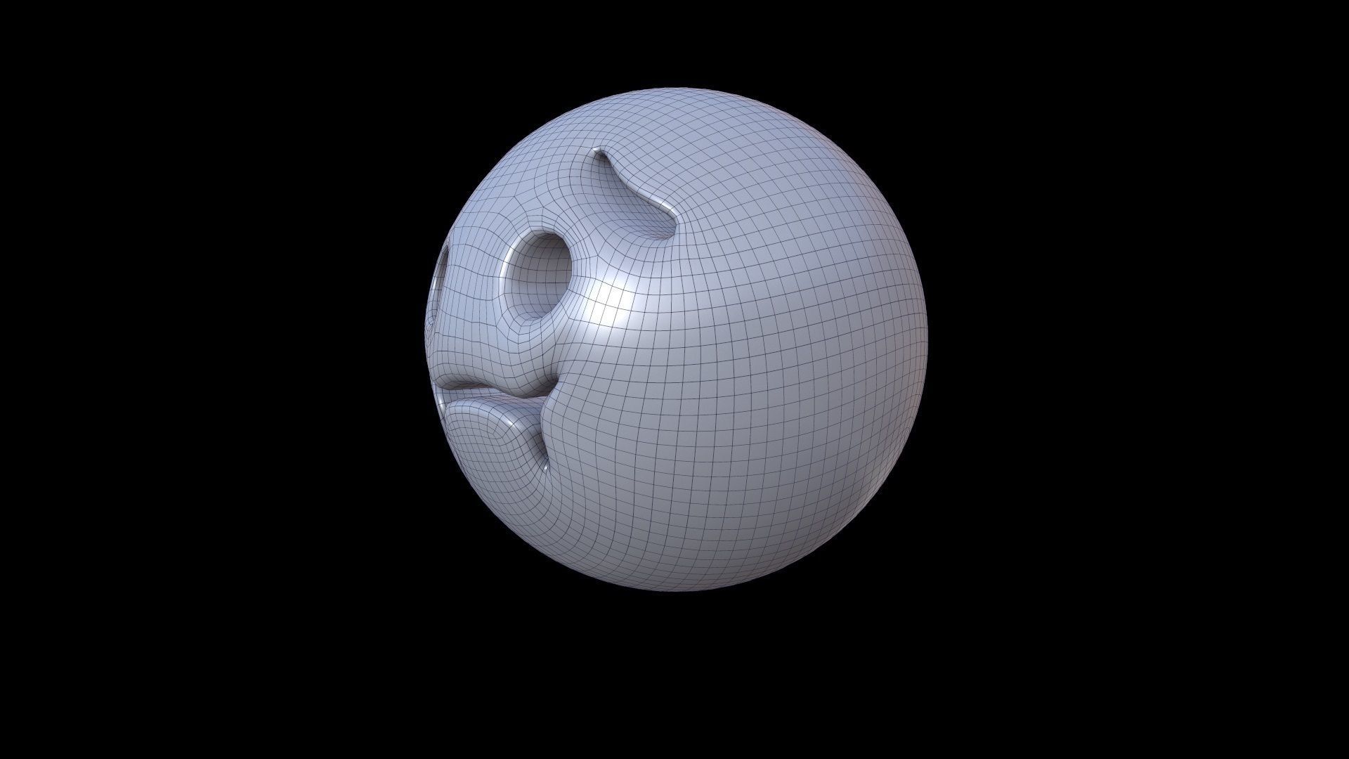 Emoji SICK Low-poly 3D model_1