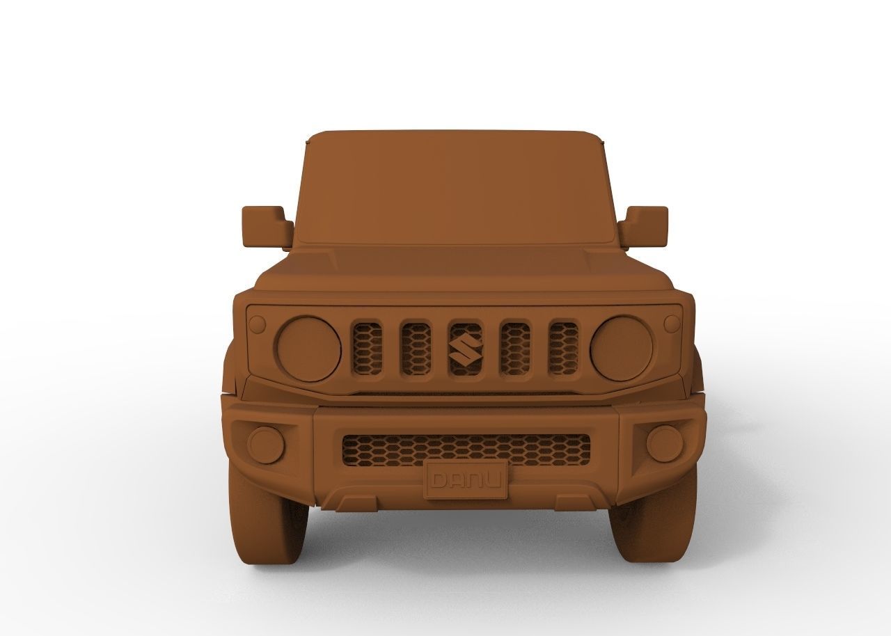 Suzuki Jimny Sierra 2019 3D model low poly Low-poly 3D model_7