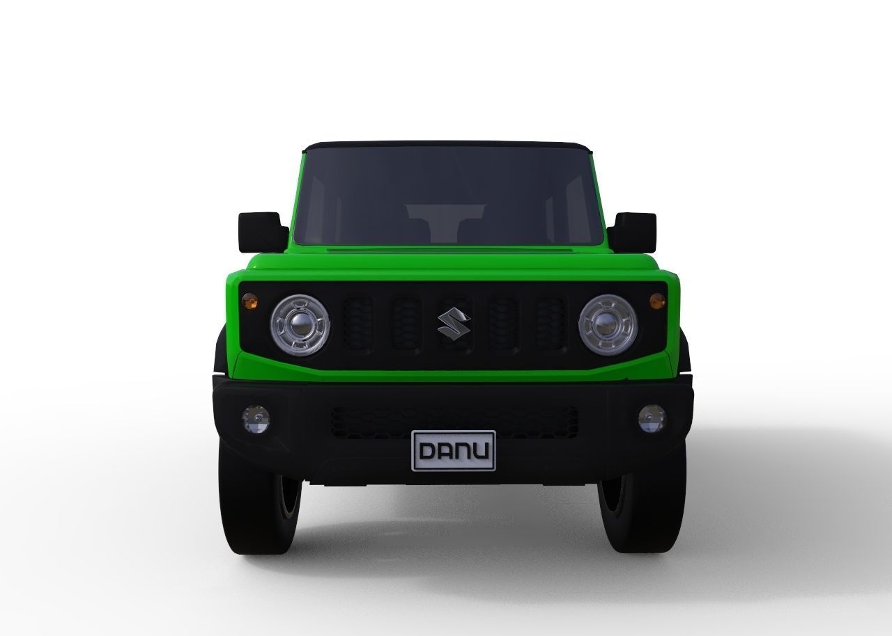 Suzuki Jimny Sierra 2019 3D model low poly Low-poly 3D model_1
