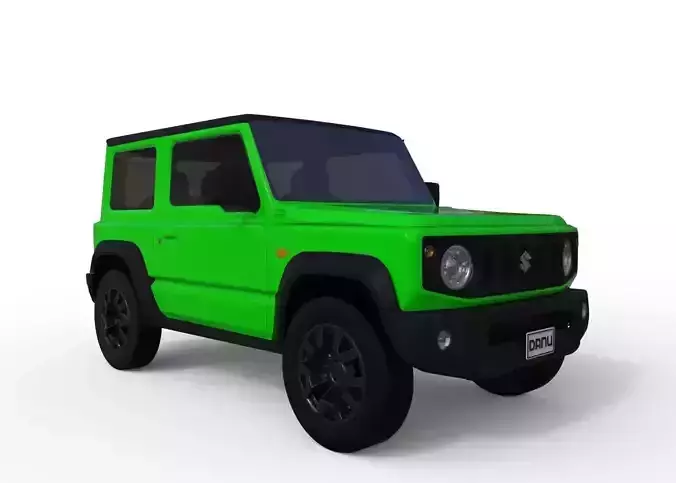 Suzuki Jimny Sierra 2019 3D model low poly Low-poly 3D model