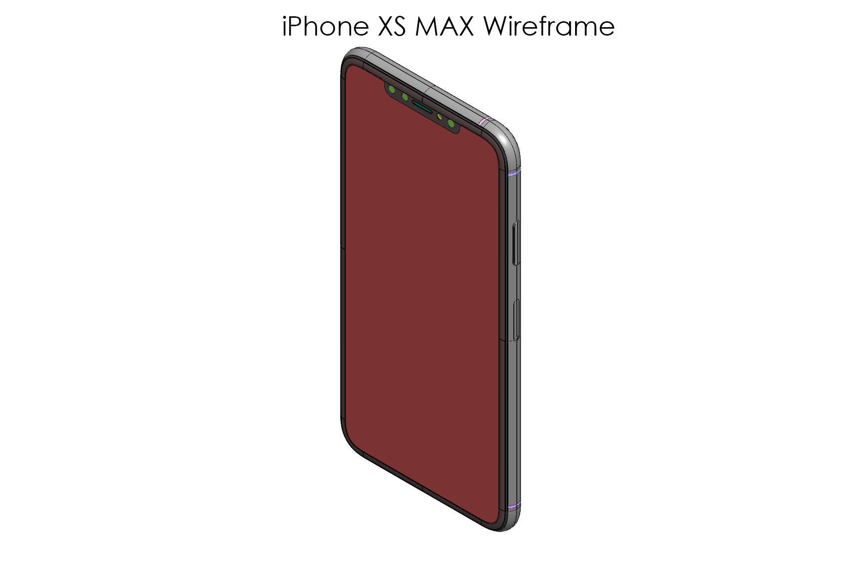iPhone XS and iPhone XS MAX Collection 3D model_13
