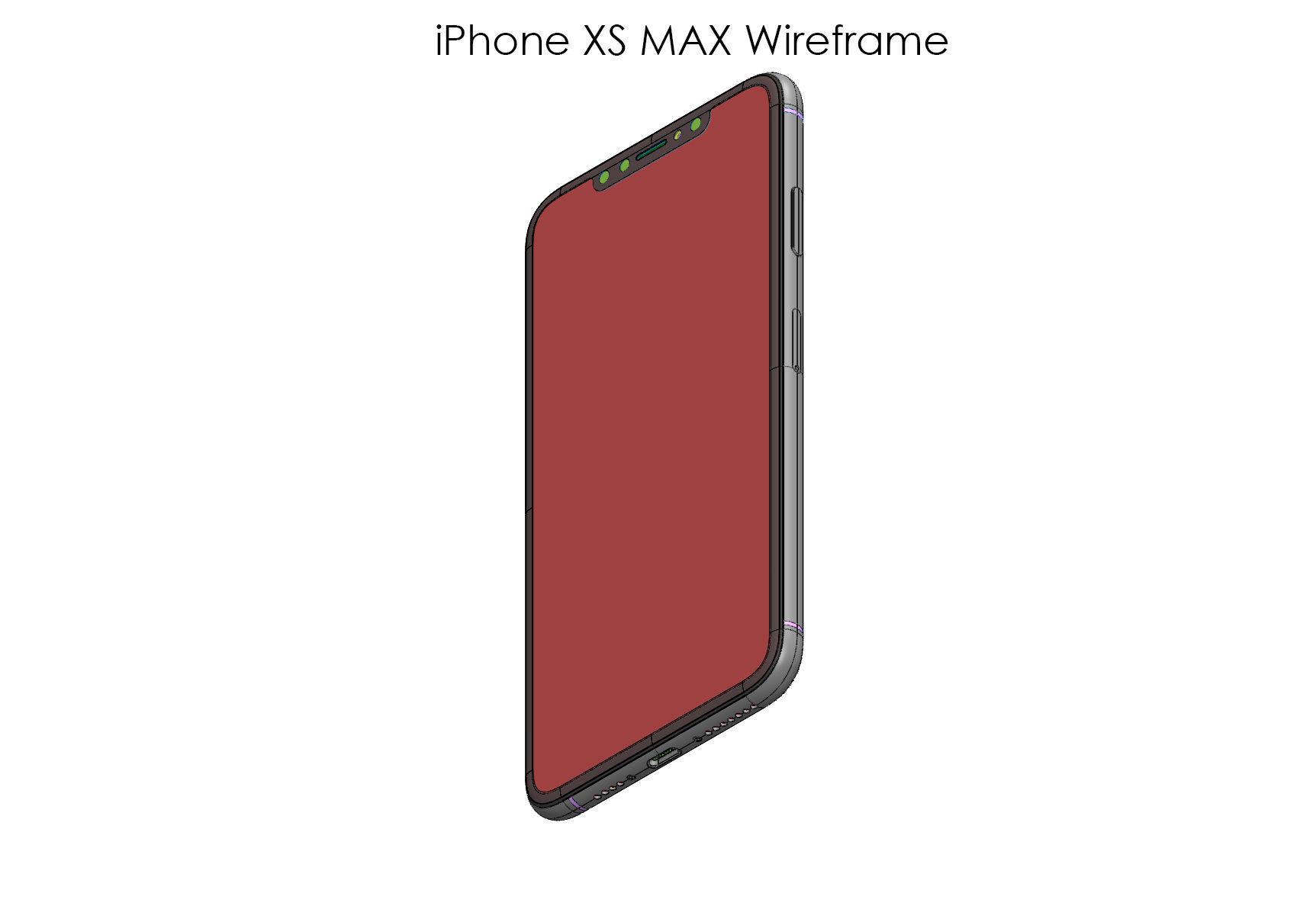 iPhone XS and iPhone XS MAX Collection 3D model_17
