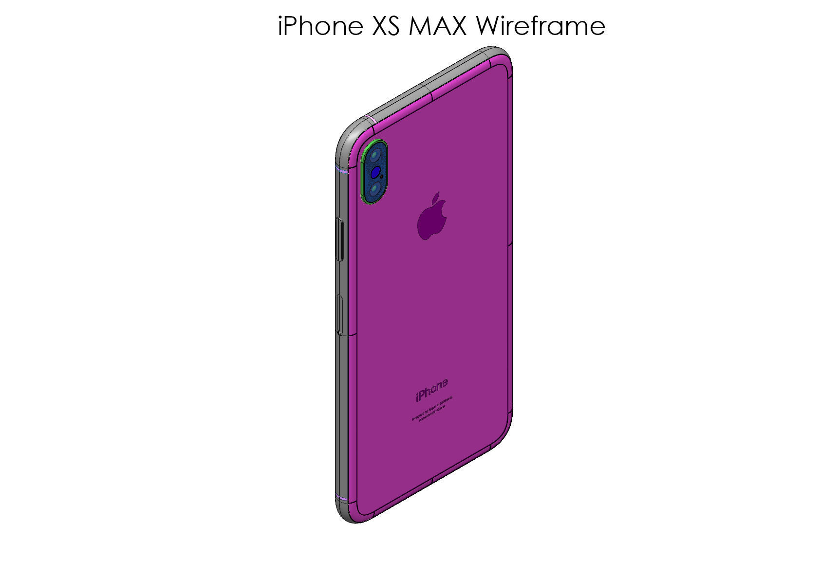 iPhone XS and iPhone XS MAX Collection 3D model_15