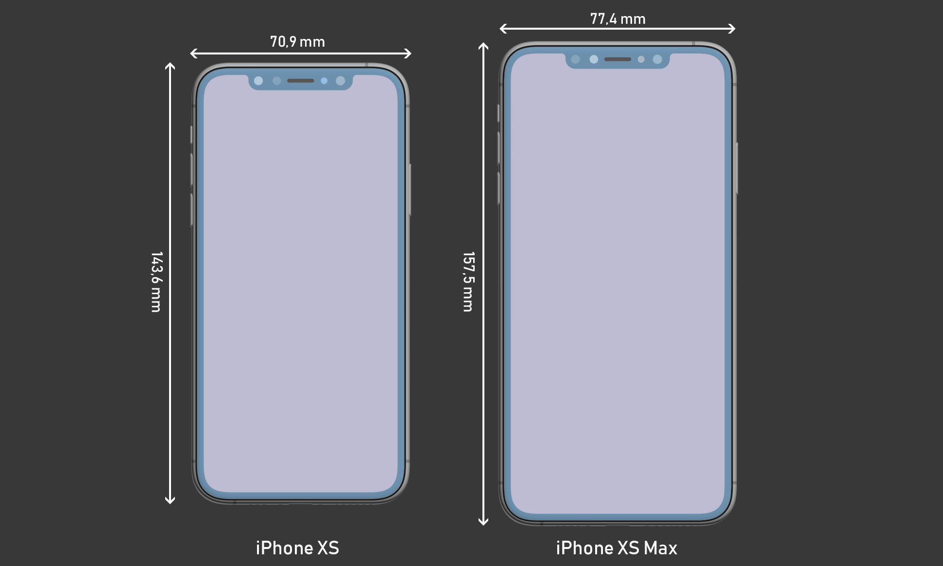 iPhone XS and iPhone XS MAX Collection 3D model_6