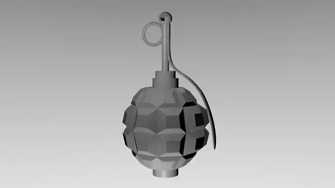 Military Grenade Keychain ready for printing