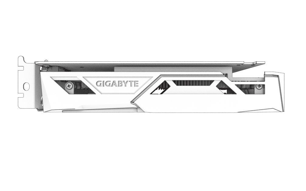 Gigabyte Nvidia GTX 1050 Graphics Card 3D model_5