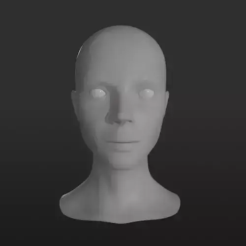 Female Head Base Mesh