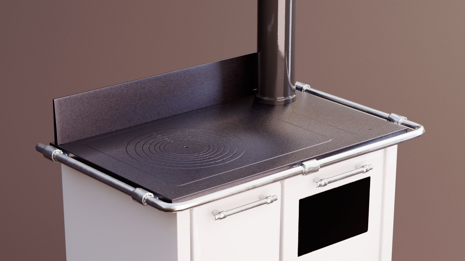 Stove Putage Low-poly 3D model_2