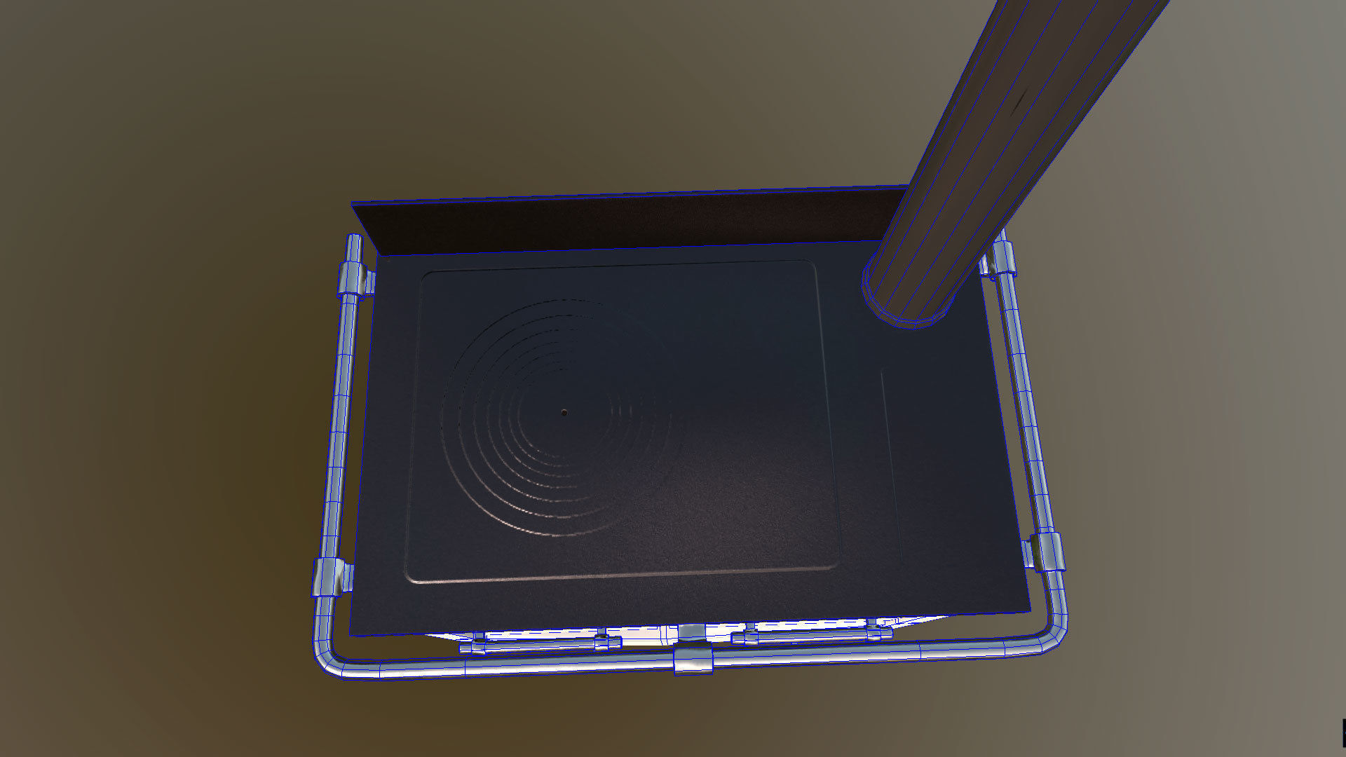 Stove Putage Low-poly 3D model_12