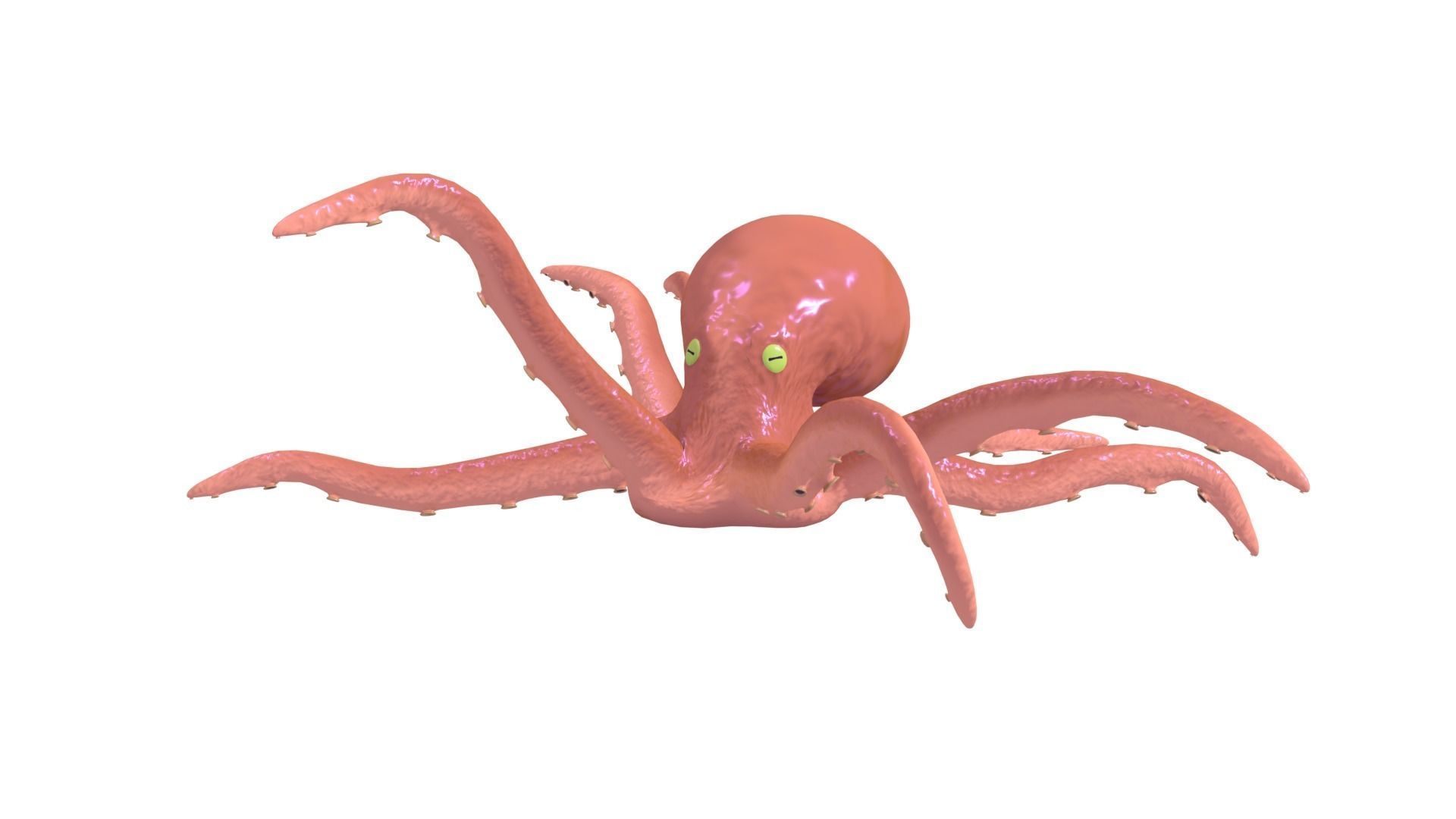 Octopus Rigged 3D model_6