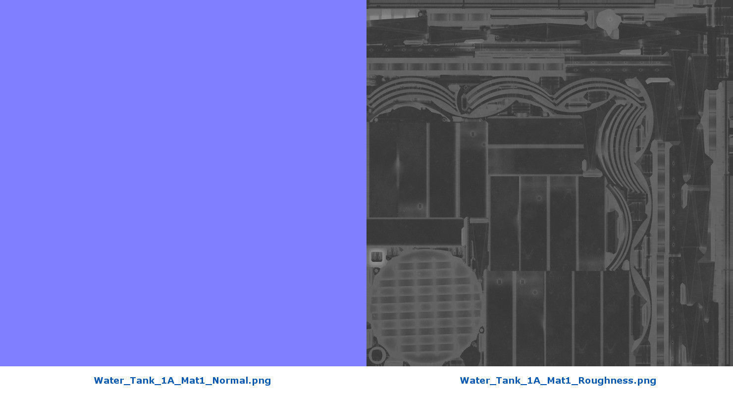 Water Tank 1A Low-poly 3D model_12