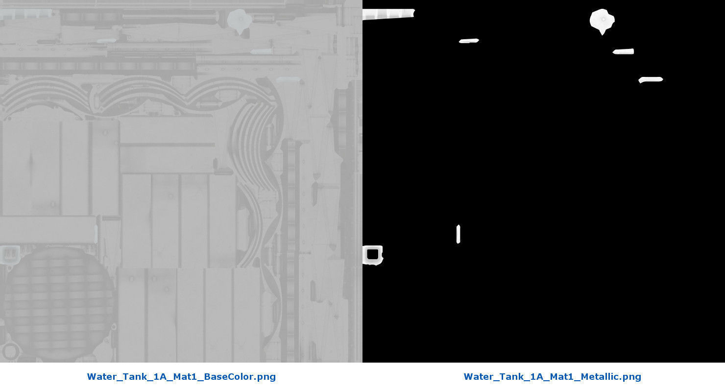 Water Tank 1A Low-poly 3D model_11