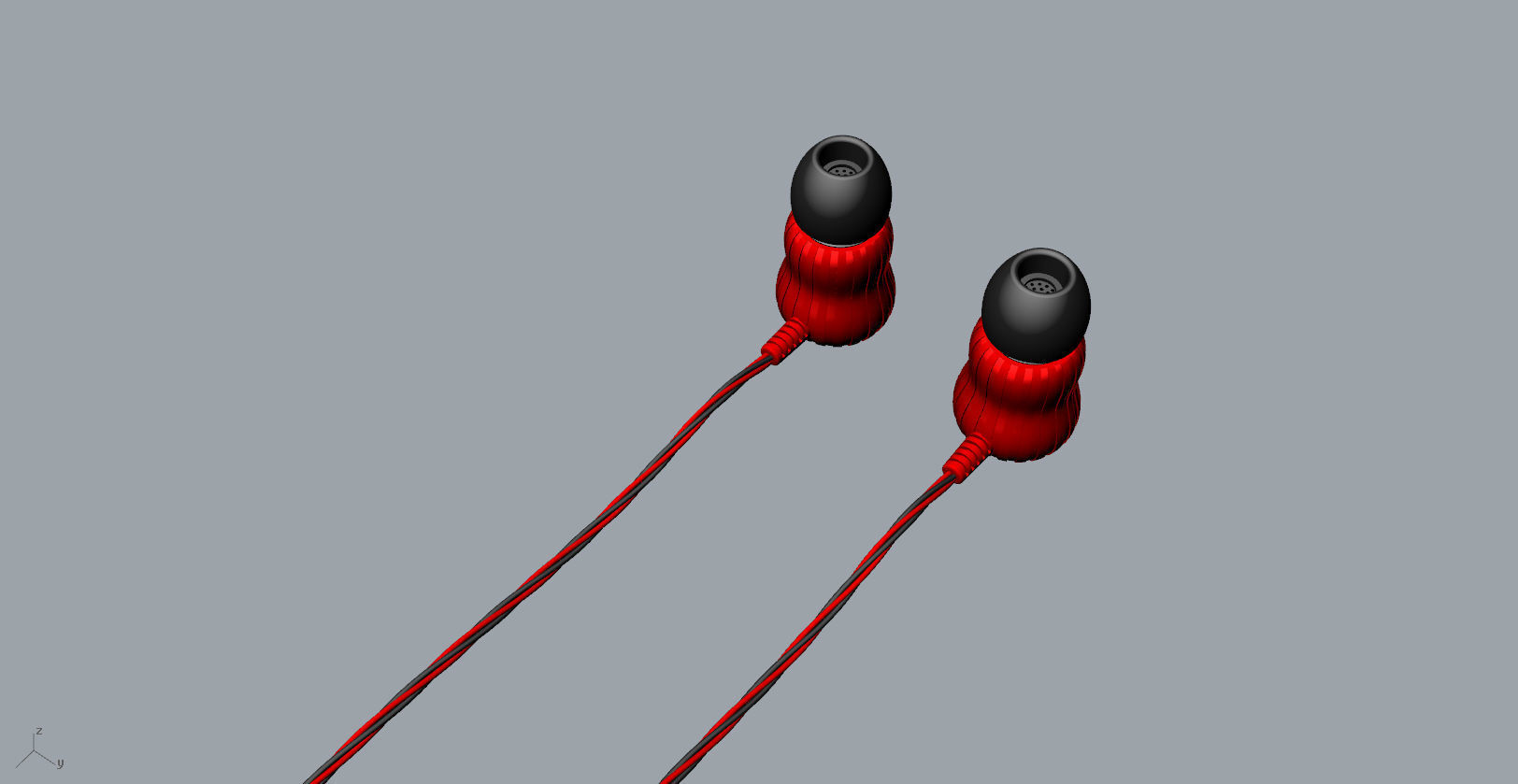 Gourd bluetooth earphone 3D Model 3D print model_23