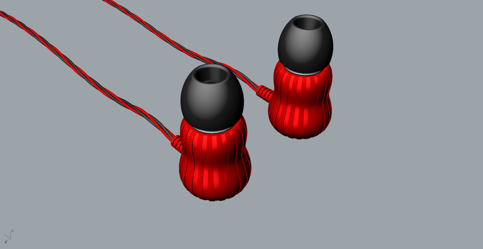 Gourd bluetooth earphone 3D Model 3D print model_24