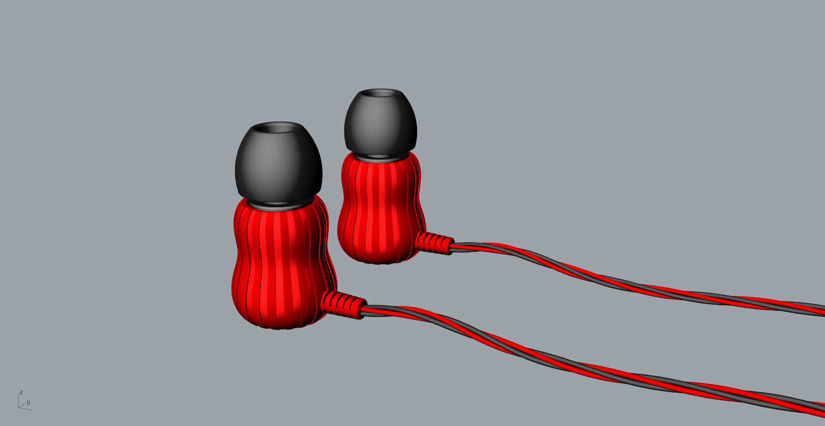 Gourd bluetooth earphone 3D Model 3D print model_22