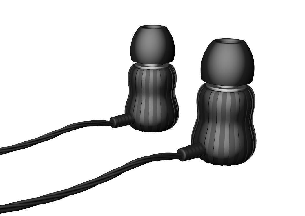 Gourd bluetooth earphone 3D Model 3D print model_6