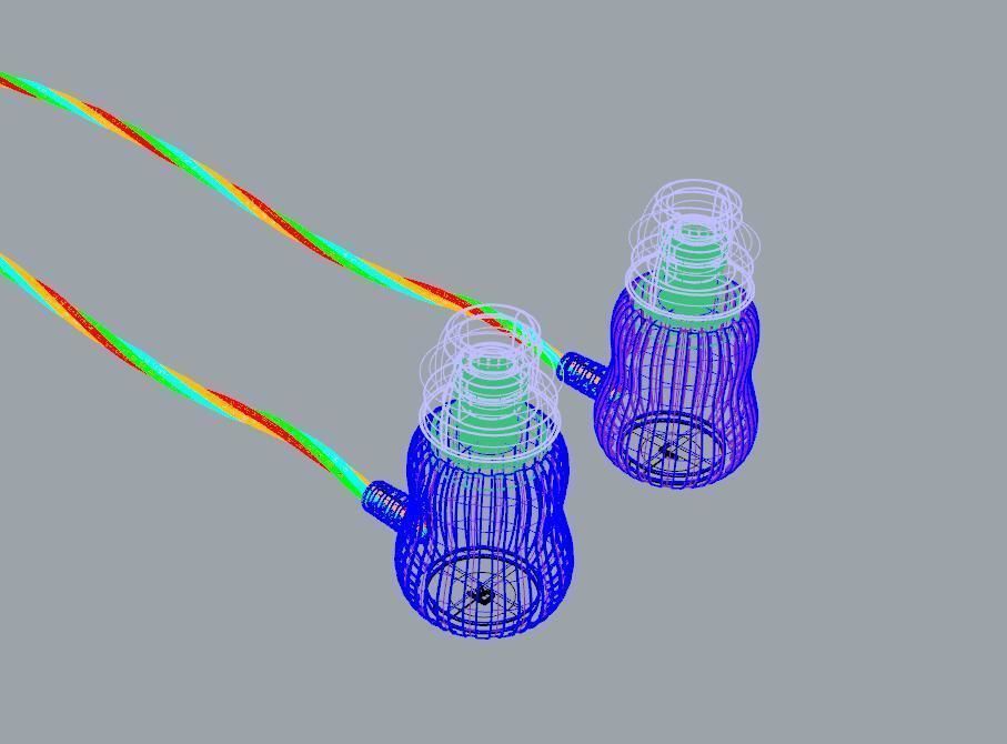 Gourd bluetooth earphone 3D Model 3D print model_15