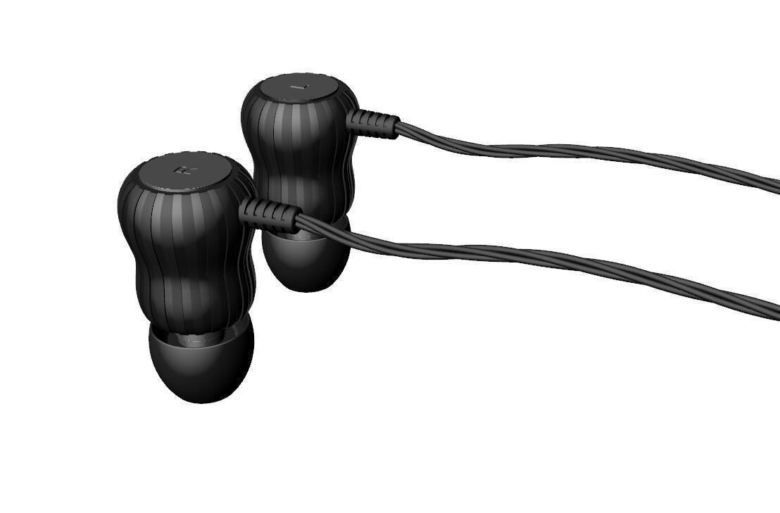 Gourd bluetooth earphone 3D Model 3D print model_4