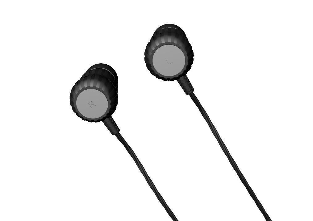 Gourd bluetooth earphone 3D Model 3D print model_3