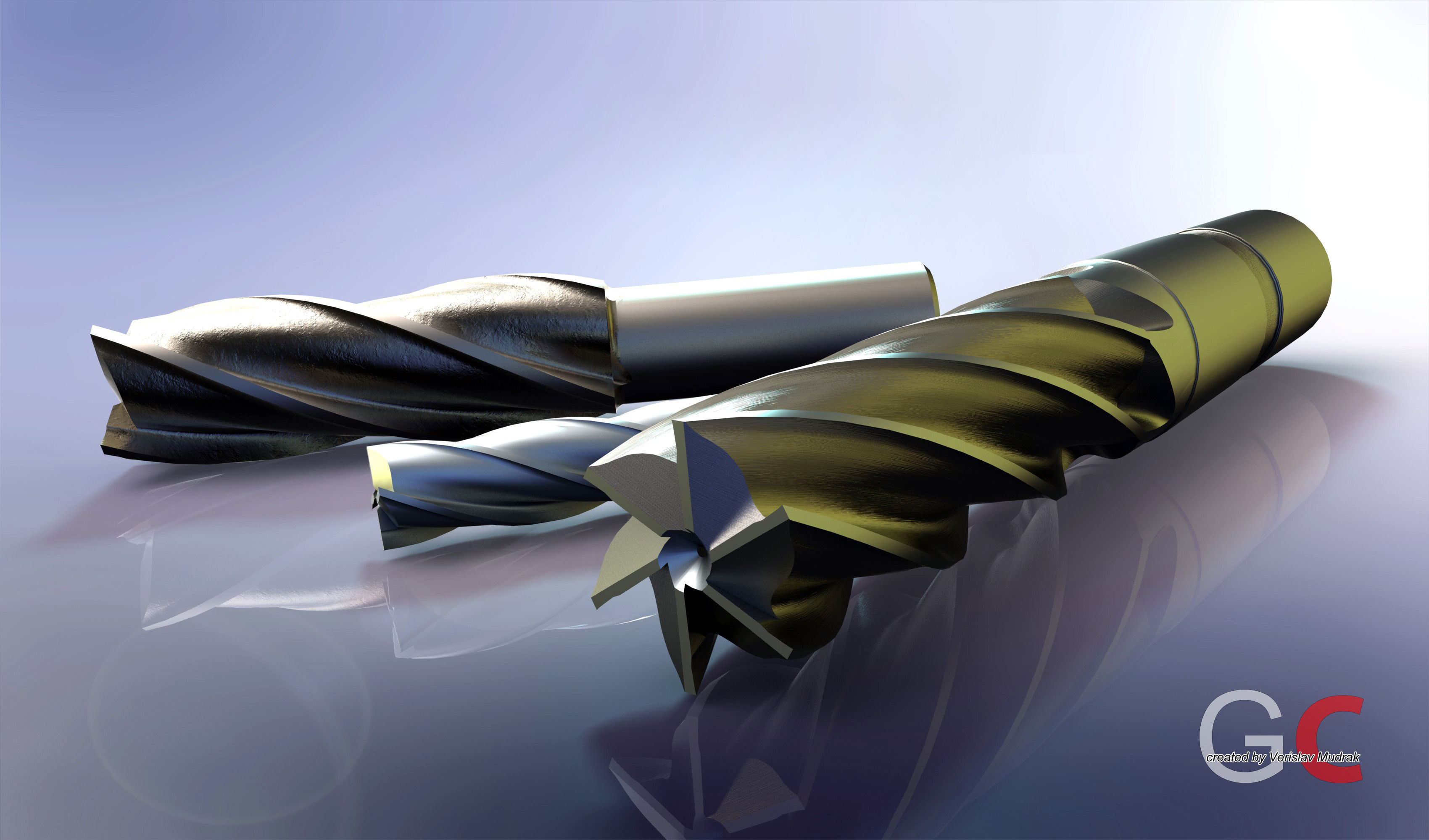 End mill Free 3D model_11