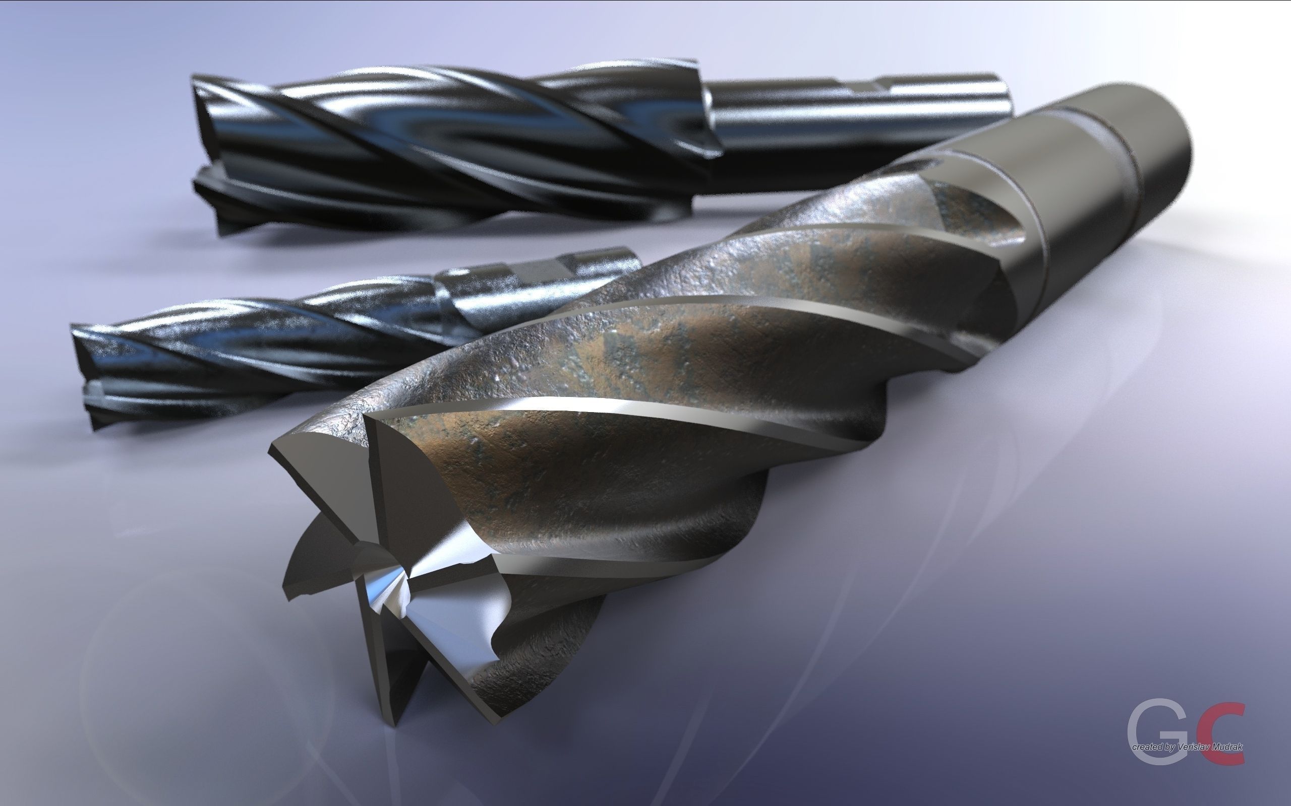 End mill Free 3D model_9