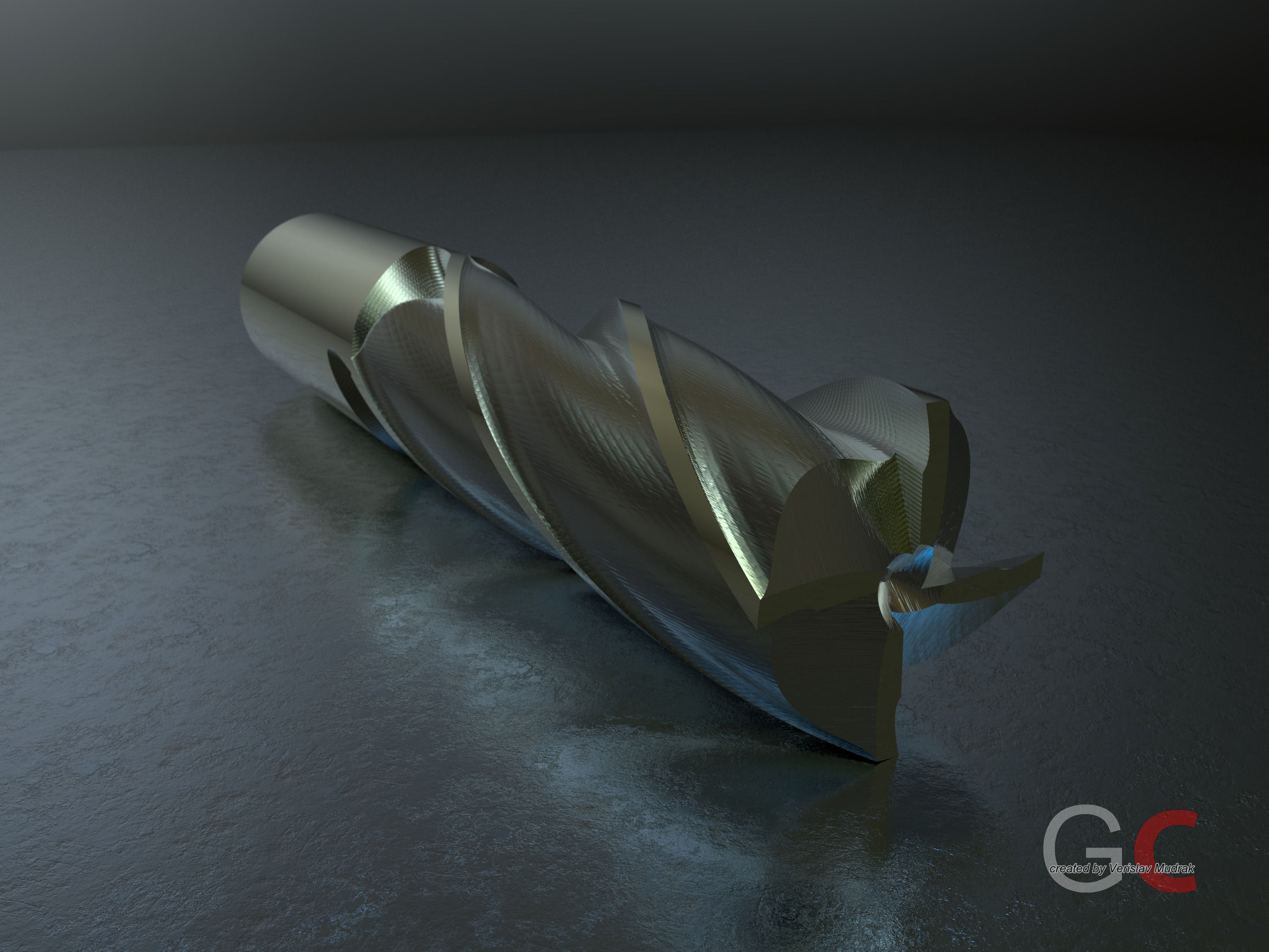 End mill Free 3D model_7