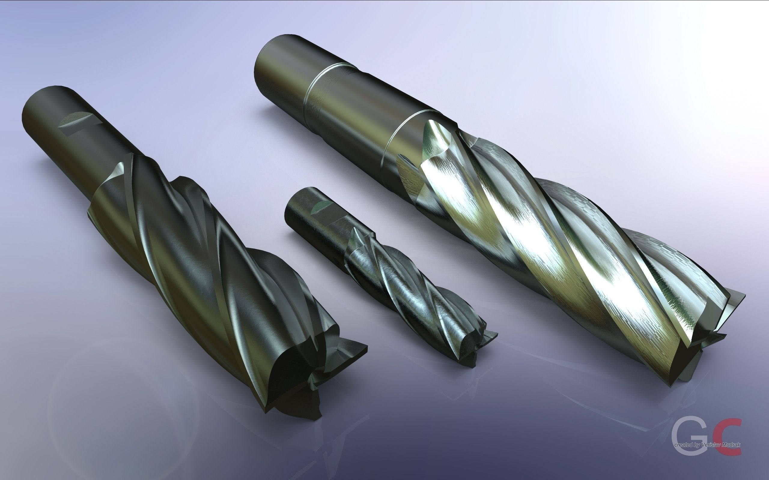 End mill Free 3D model_8