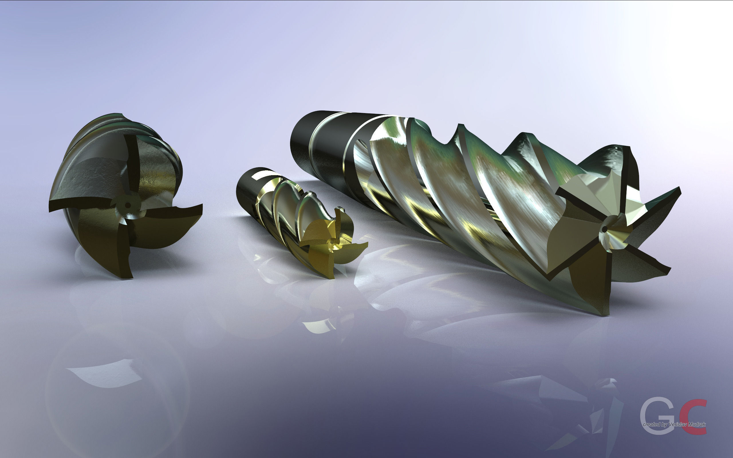 End mill Free 3D model_10
